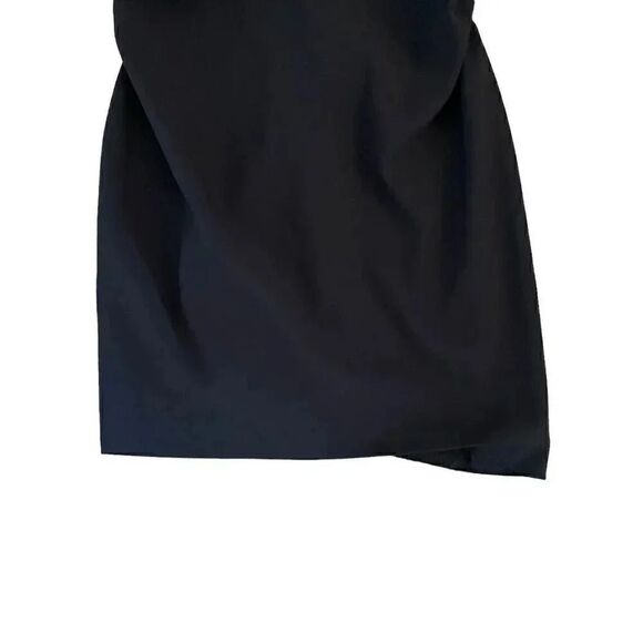 Zara Women’s Black knot bow top ruched sides double straps Mini Dress SZ S #1161 - Picture 6 of 13